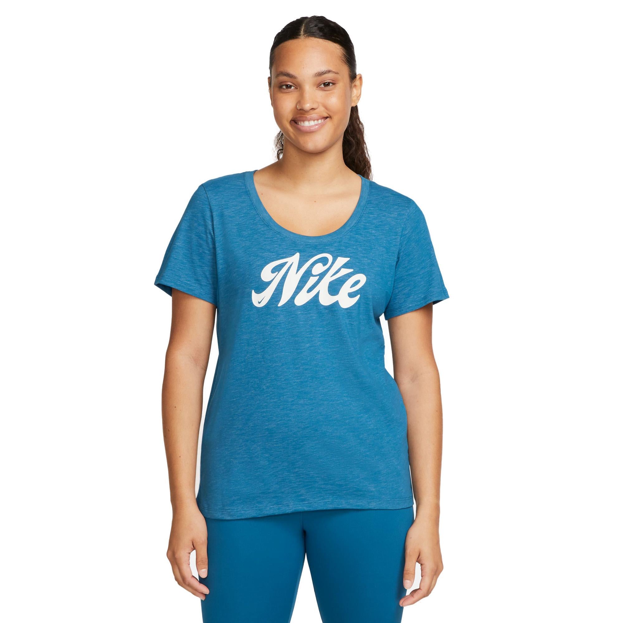 Nike Drifit Tshirt Dame Xs Blå Nike Drifit Tshirt Dame Xs Blå