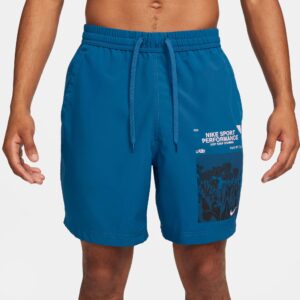 Nike Form Grapgic Drifit 7" Shorts Herre Blå