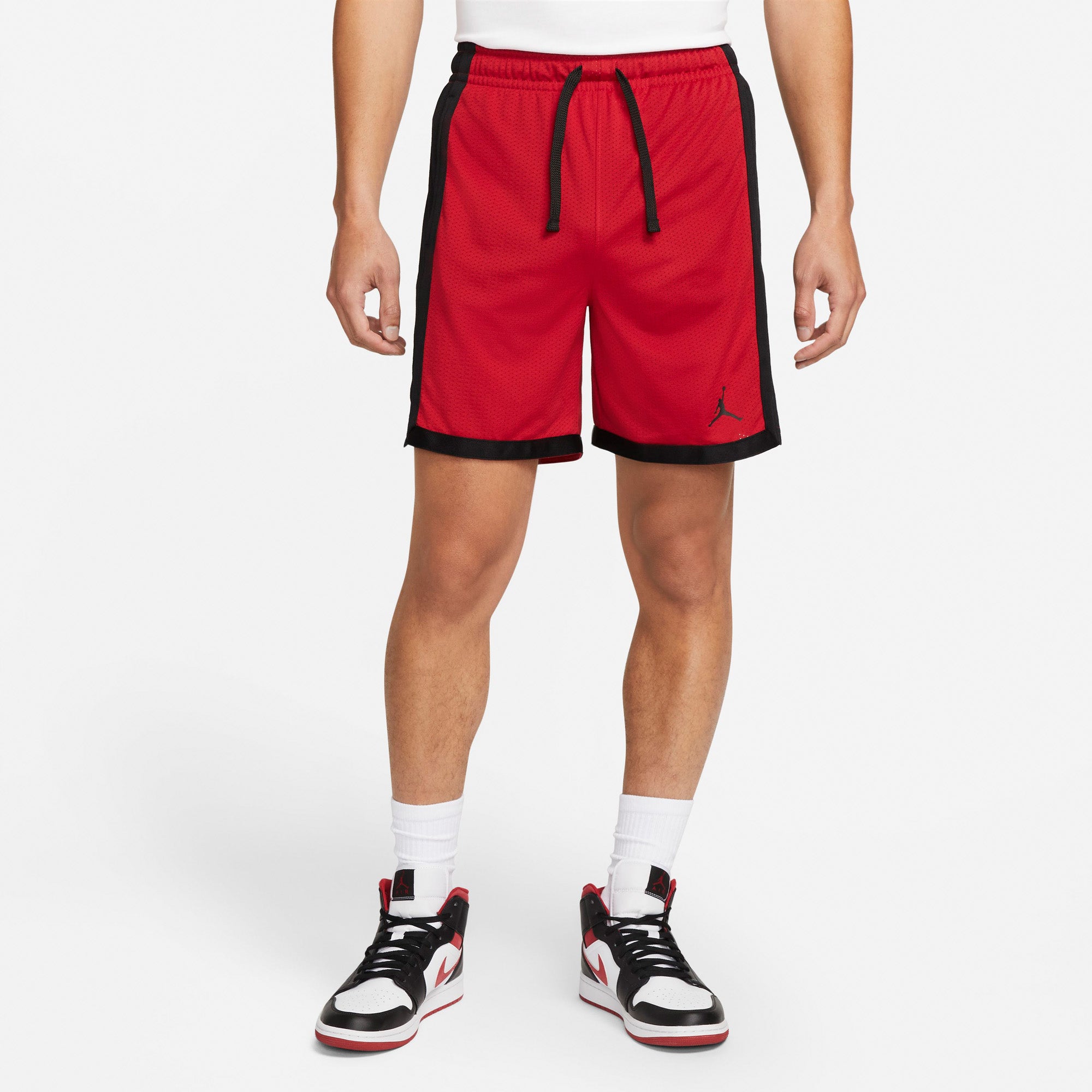 Nike Jordan Sport Drifit Mesh Træningsshorts Herre L Rød Nike Jordan Sport Drifit Mesh Træningsshorts Herre L Rød
