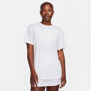 Nike One Relaxed Drifit Tshirt Dame Hvid