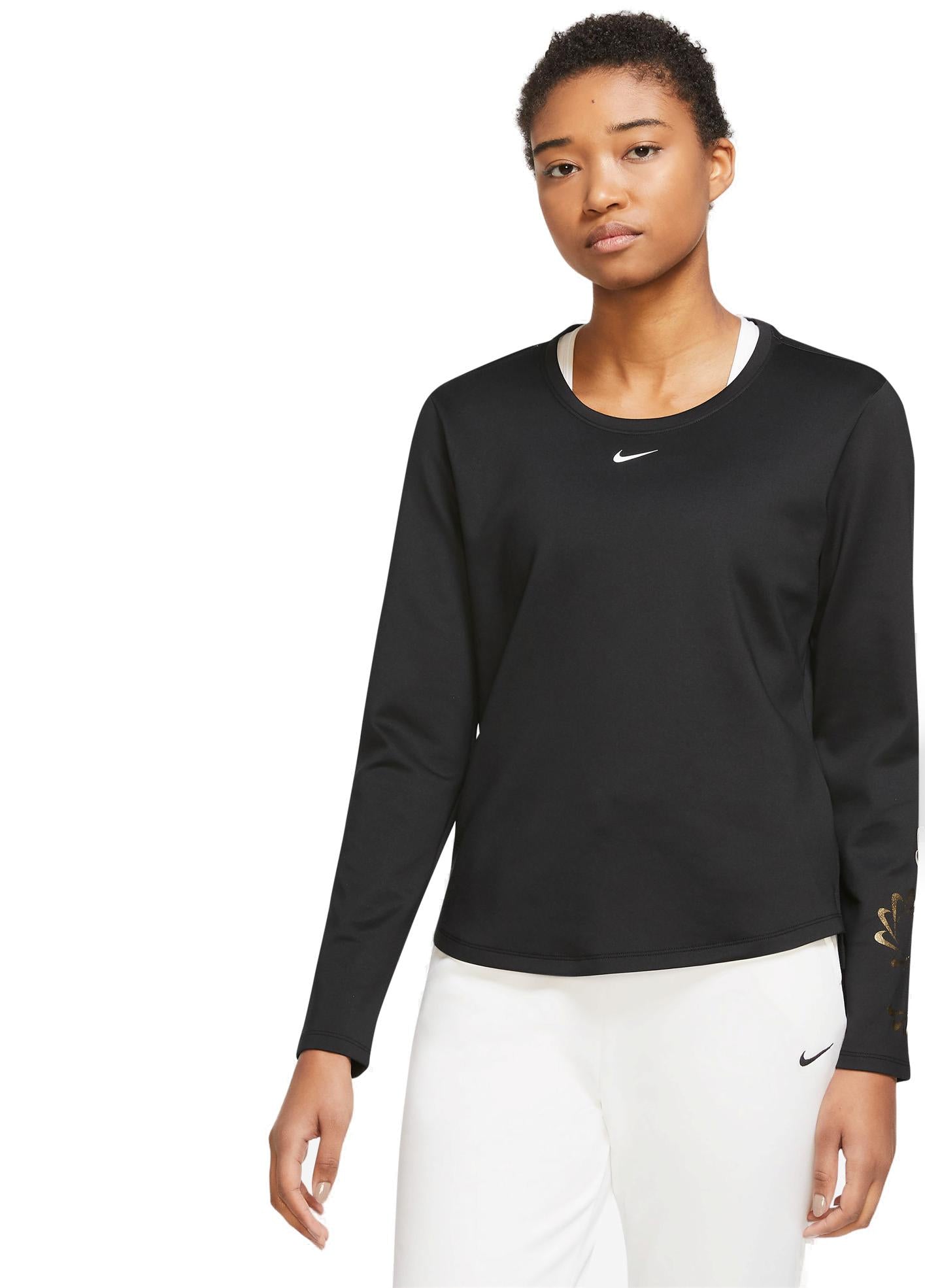 Nike One Tech Fleece Træningstrøje Dame Sort Nike One Tech Fleece Træningstrøje Dame Sort