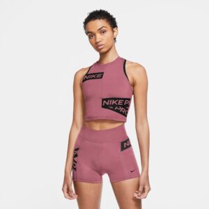 Nike Performance Cropped Træningstop Dame Xs Pink