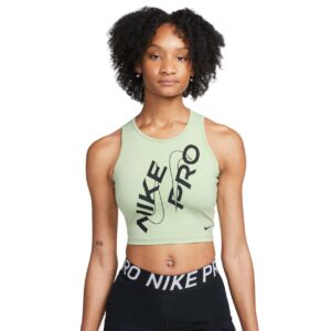 Nike Pro Drifit Cropped Top Dame Grøn