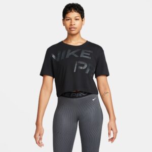 Nike Pro Drifit Tshirt Dame Xs Sort