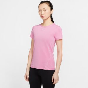 Nike Pro Mesh Tshirt Dame Xl Pink