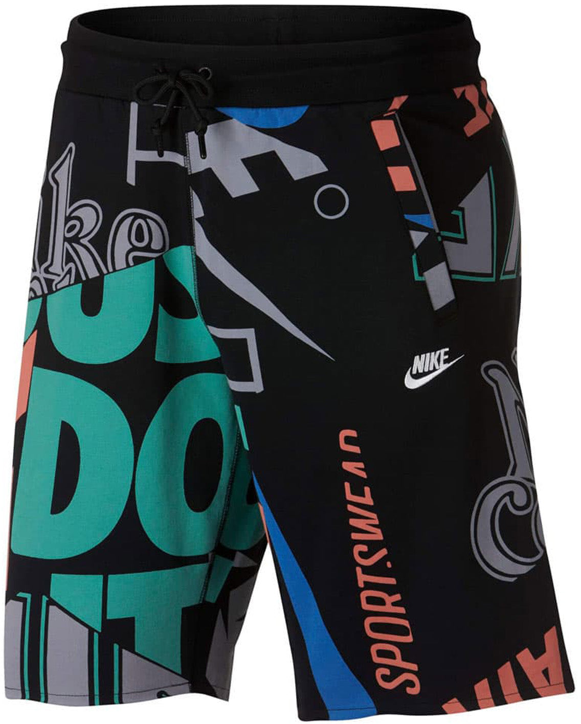 Nike Sportswear Aop Idj Shorts Herre M Sort Nike Sportswear Aop Idj Shorts Herre M Sort