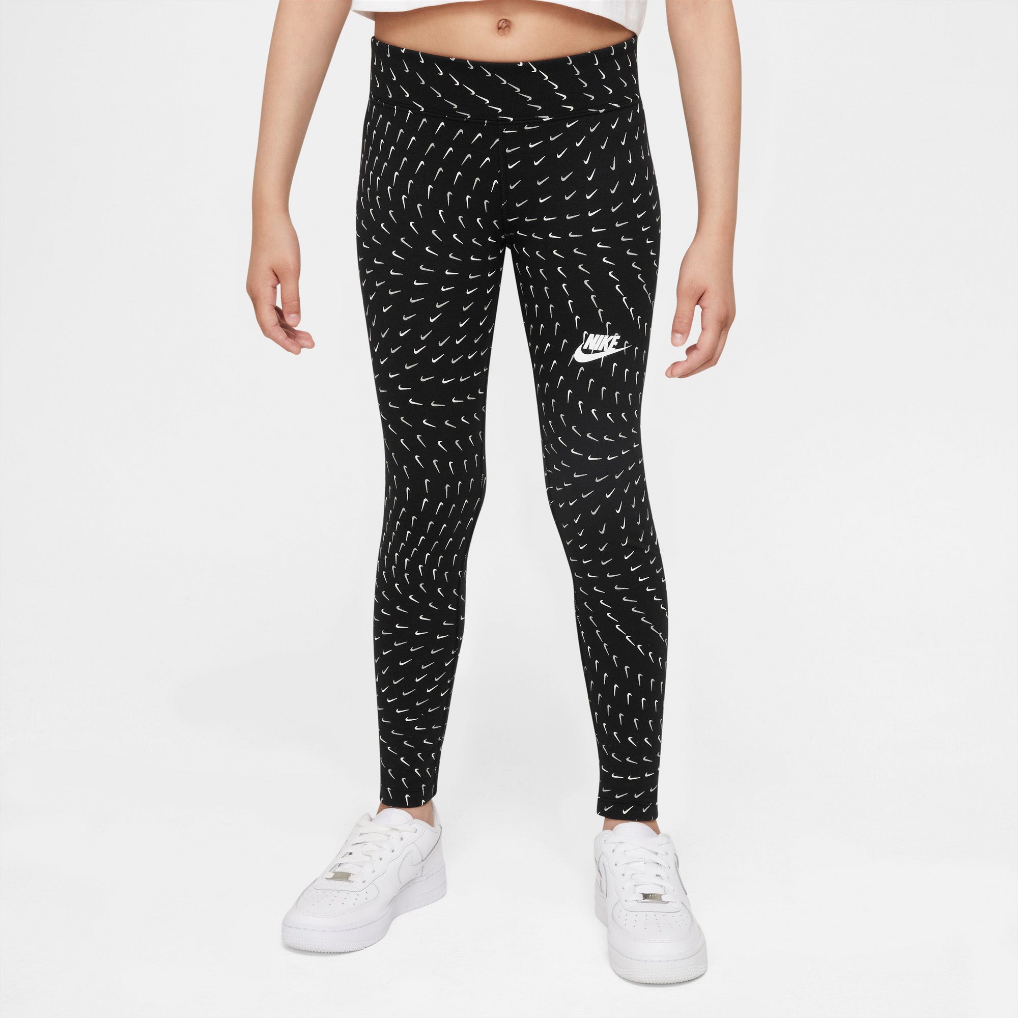 Nike Sportswear Essential Printed Leggings Dame 122128 / Xs Sort Nike Sportswear Essential Printed Leggings Dame 122128 / Xs Sort