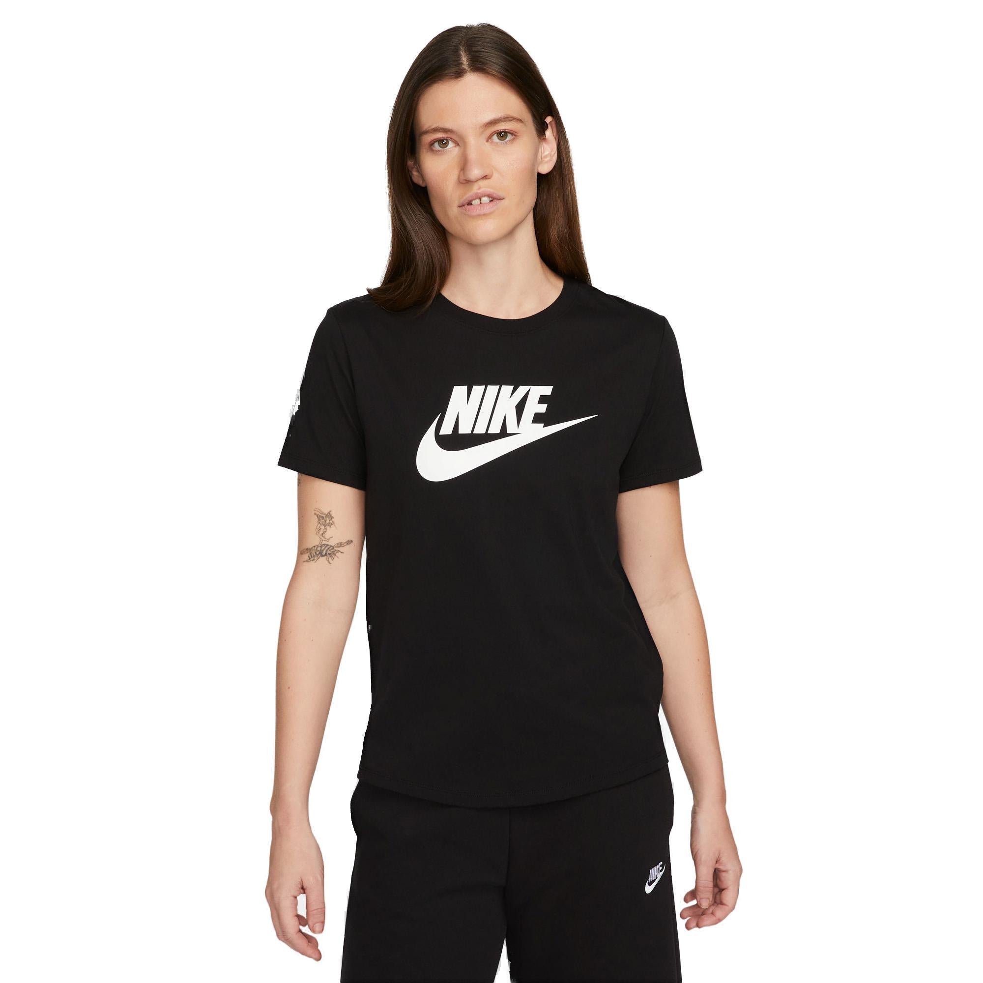 Nike Sportswear Essentials Logo Tshirt Dame Xs Sort Nike Sportswear Essentials Logo Tshirt Dame Xs Sort