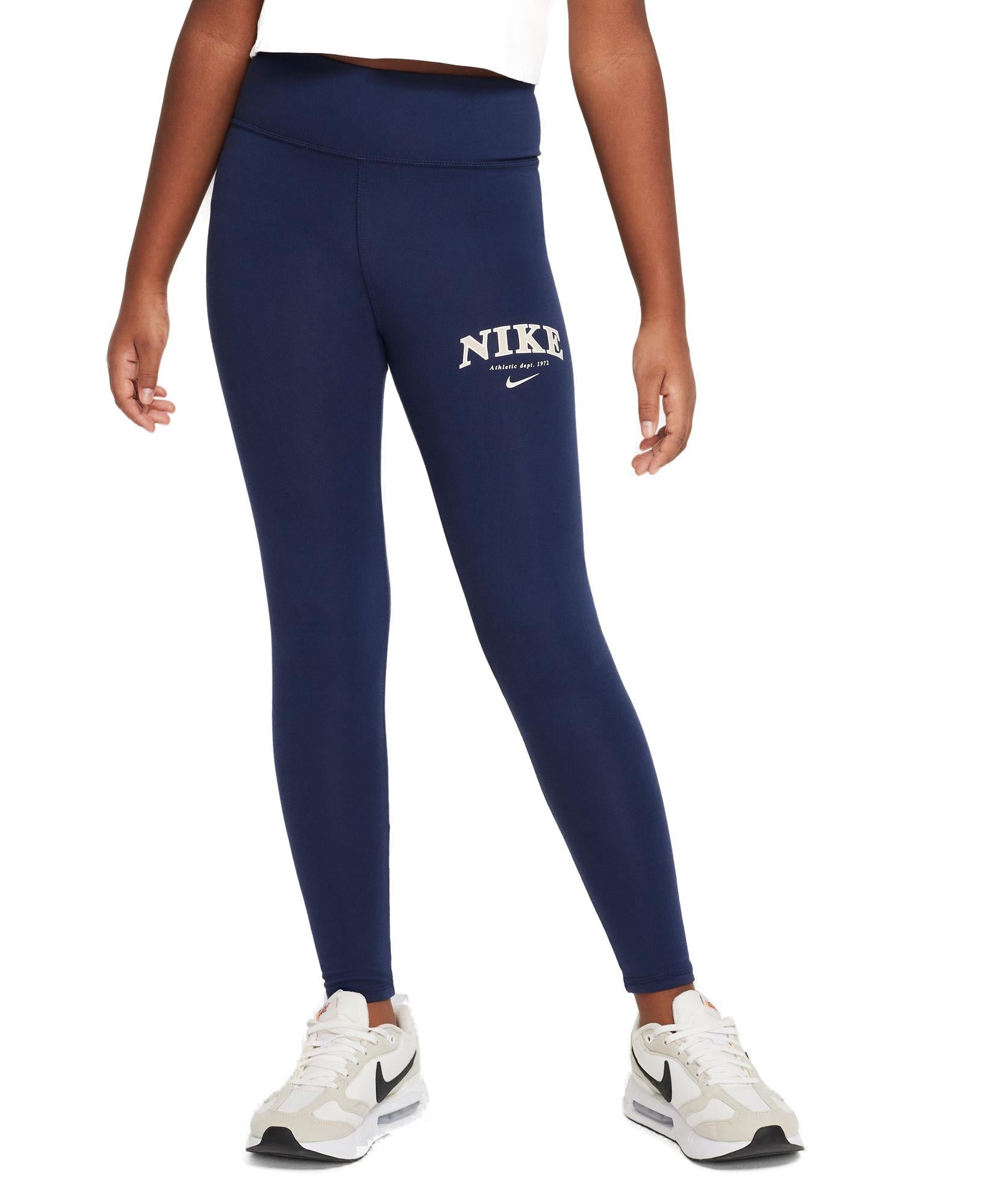 Nike Sportswear Farvorites Highwaist Leggings Dame 128137 / S Blå Nike Sportswear Farvorites Highwaist Leggings Dame 128137 / S Blå