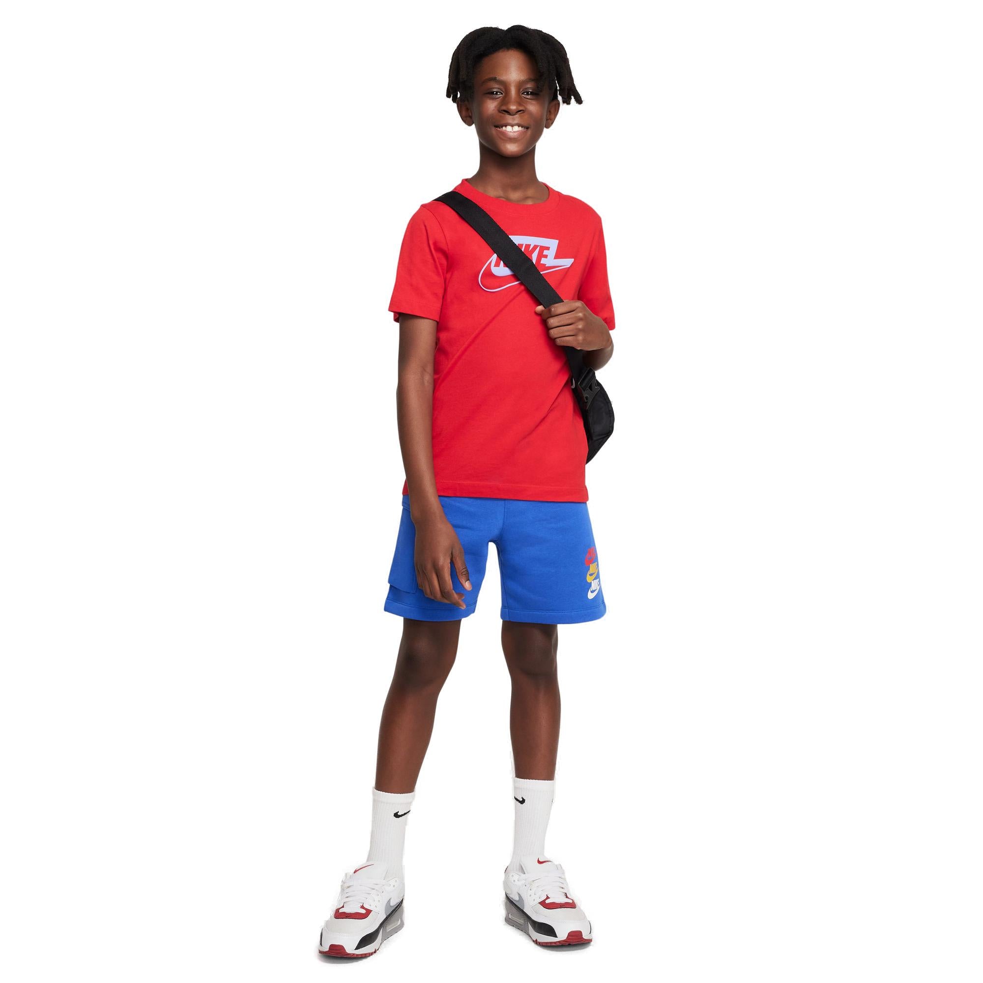 Nike Sportswear Fleece Cargo Shorts Herre 128137 / S Blå Nike Sportswear Fleece Cargo Shorts Herre 128137 / S Blå