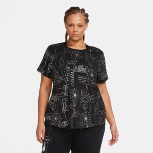 Nike Sportswear Icon Clash Tshirt Dame 2xl Sort