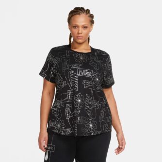 Nike Sportswear Icon Clash Tshirt Dame 2xl Sort