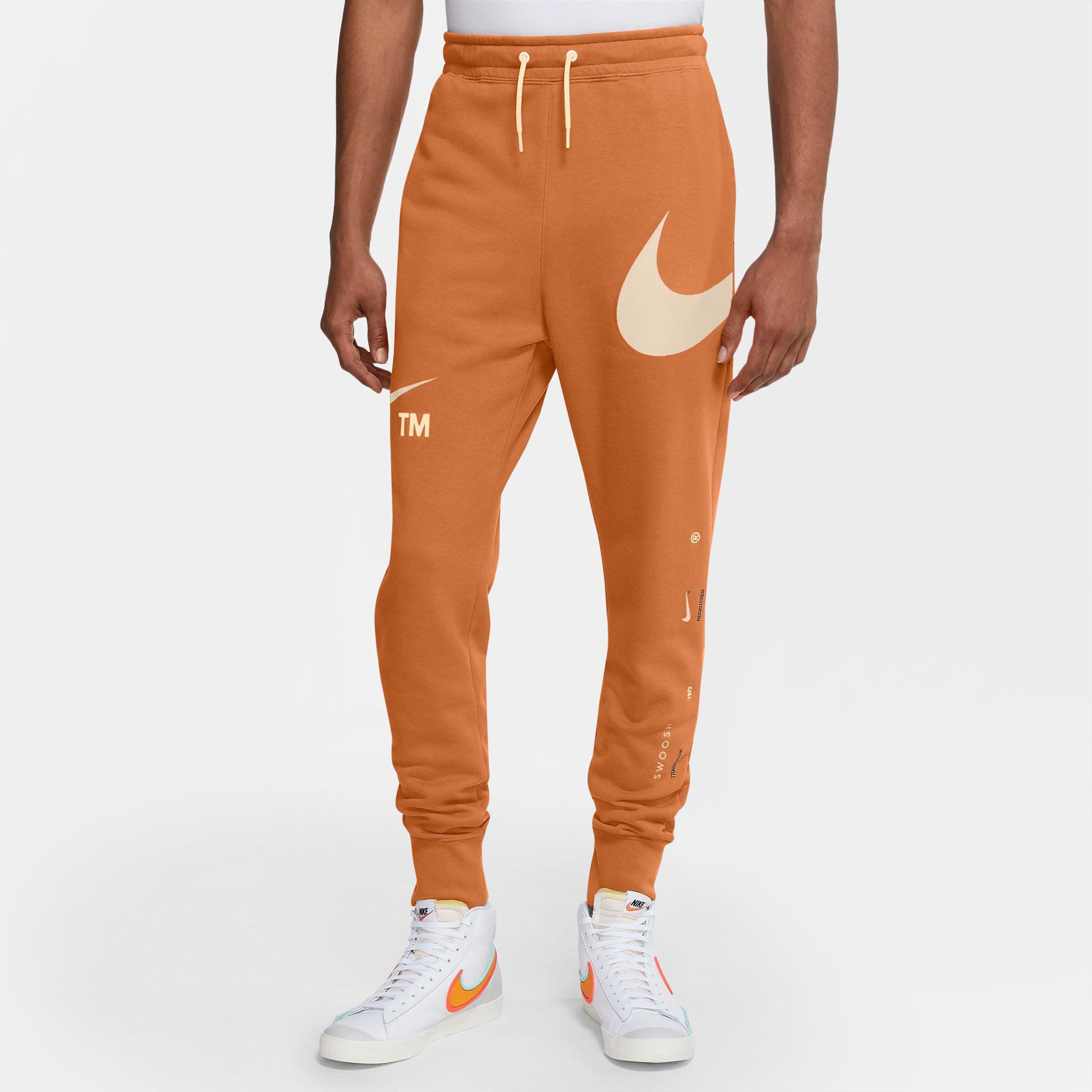 Nike Sportswear Swoosh Joggingbukser Herre Orange Nike Sportswear Swoosh Joggingbukser Herre Orange