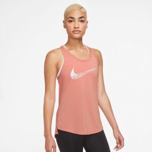 Nike Swoosh Run Løbetop Dame Pink