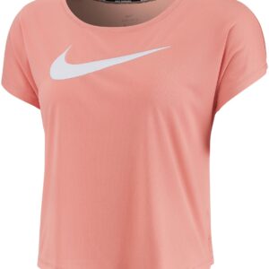 Nike Swoosh Run Ss Top Dame Xl Pink