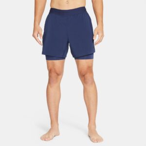 Nike Yoga 2i1 Shorts Herre 2xl Blå