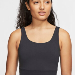 Nike Yoga Luxe Infinalon Crop Træningstop Dame Xs Sort