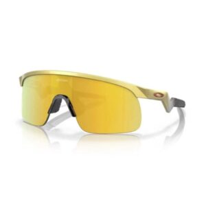 Oakley Resistor Guld - Sportssolbrille til Smalt Ansigt, PRIZM Teknologi, Dame