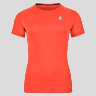 Odlo Essential Chill-tec T-shirt S - Rød, Kølende, Refleksdetaljer til Dame