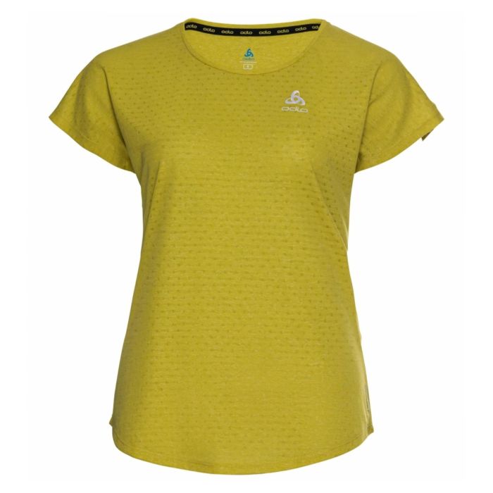Odlo Run Easy T-shirt Dame, XS, Gul - Kortærmet, Åndbar & Antibakteriel Odlo Run Easy T-shirt Dame, XS, Gul - Kortærmet, Åndbar & Antibakteriel