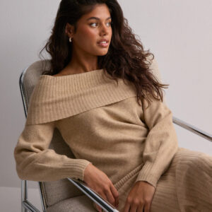Only - Beige - Onljeanett Life L/S Off Shoulder Cc