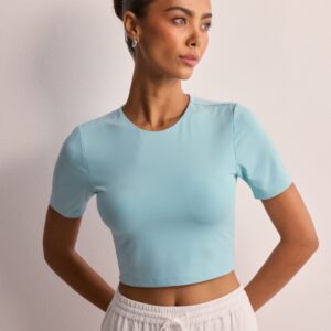 Only - Blå - Onlea S/S Short Top Jrs