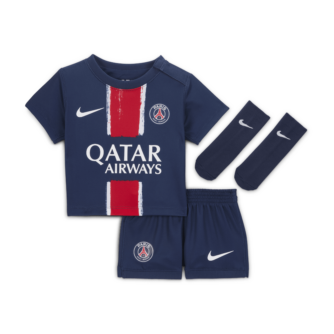 Paris Saint-Germain 2024/25 Stadium Home Nike Football Replica-sæt i tre dele til babyer/småb⌀rn - blå