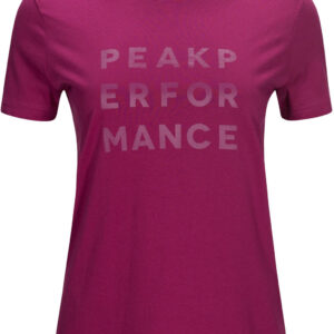 Peak Performance Ground Tee 1 Dame Xs Pink
