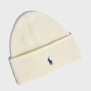 Polo Ralph Lauren - Beige - Pony Beanie-Hat-Cold Weather
