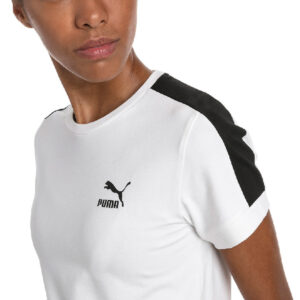 Puma Classics Tight T7 Tshirt Dame Xs Hvid