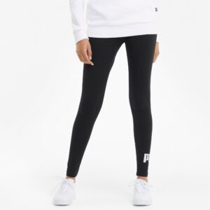 Puma Essentials Logo Leggings Dame Xs Sort