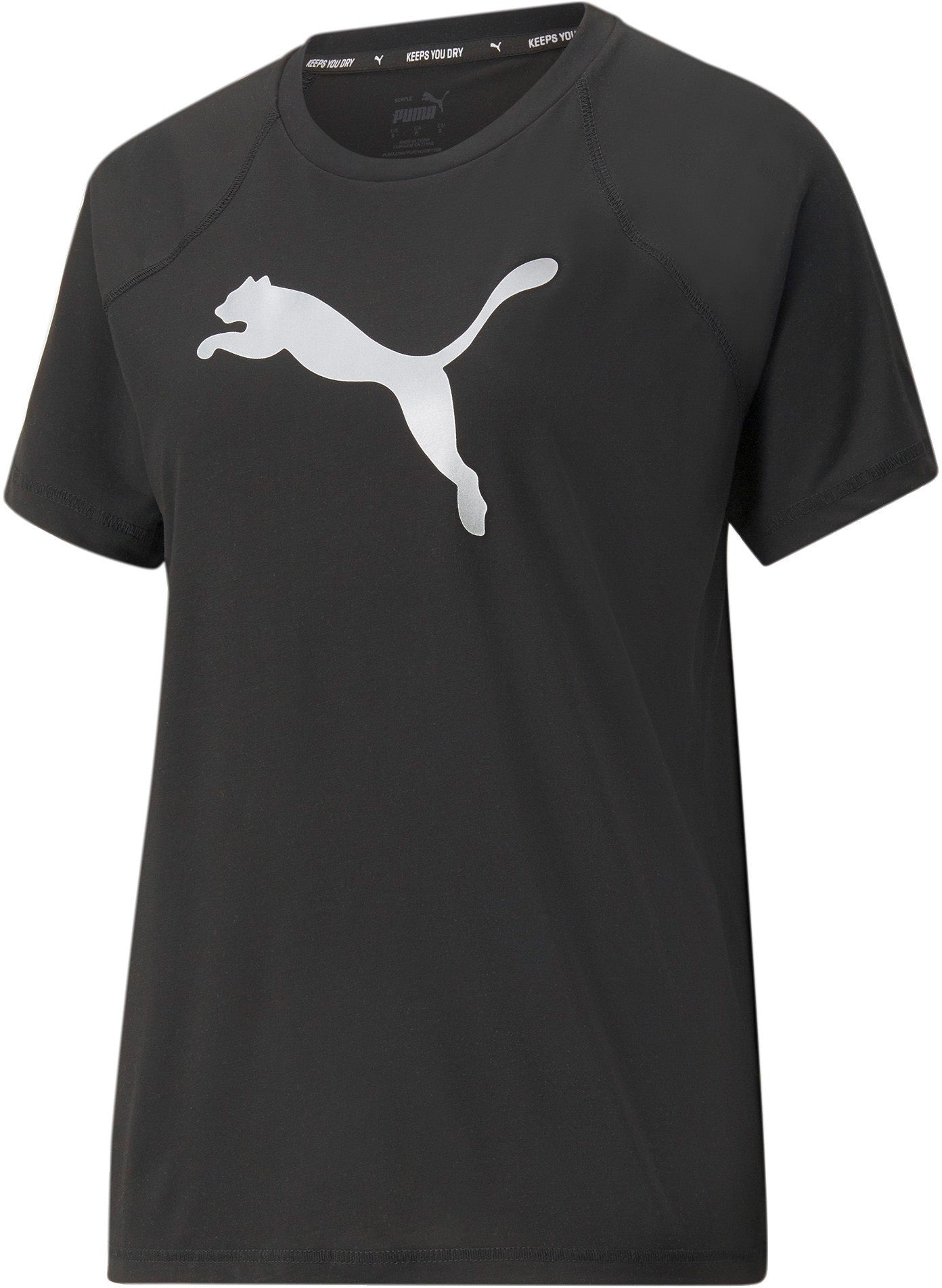 Puma Evostripe Tshirt Dame Xs Sort Puma Evostripe Tshirt Dame Xs Sort