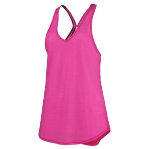 Puma Mesh It Up Layer Tank Dame Xs Pink