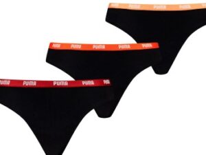 Puma Trusser 3P Iconic String Sort/Rød bomuld Small Dame