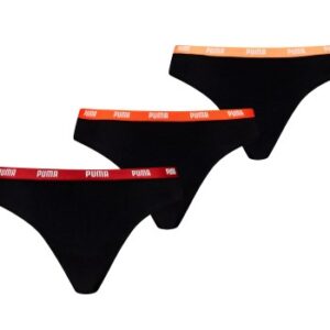 Puma Trusser 3P Iconic String Sort/Rød bomuld Small Dame
