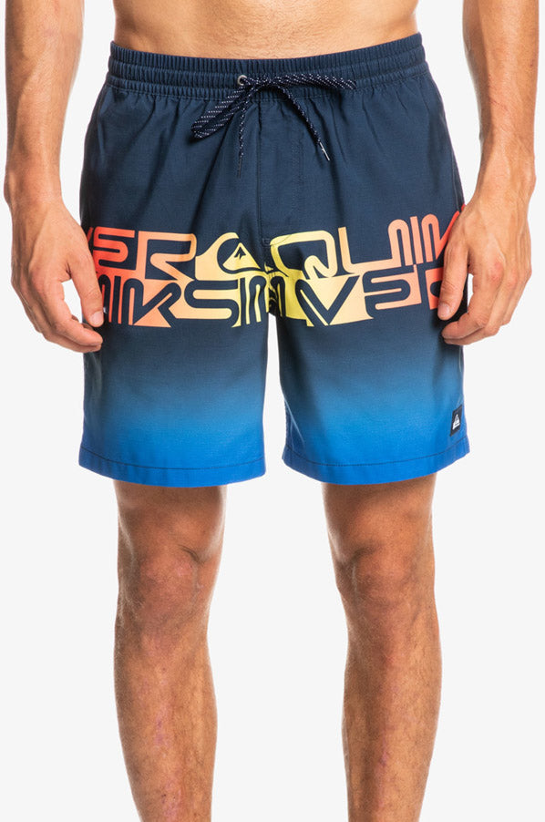 Quiksilver Word Block 17" Badeshorts Herre M Blå Quiksilver Word Block 17" Badeshorts Herre M Blå