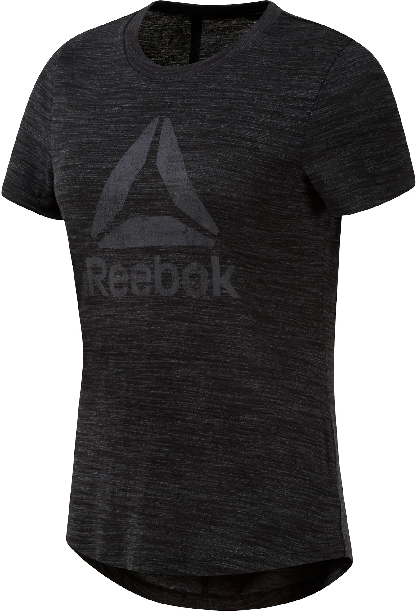 Reebok Training Essentials Marble Logo Tee Dame Xs Sort Reebok Training Essentials Marble Logo Tee Dame Xs Sort