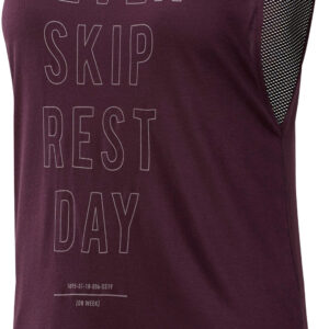 Reebok Training Supply Graphic Muscle Tank Top Dame Xs Lilla