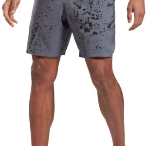 Reebok Workout Ready Allover Print Træningsshorts Herre 2xl Grå