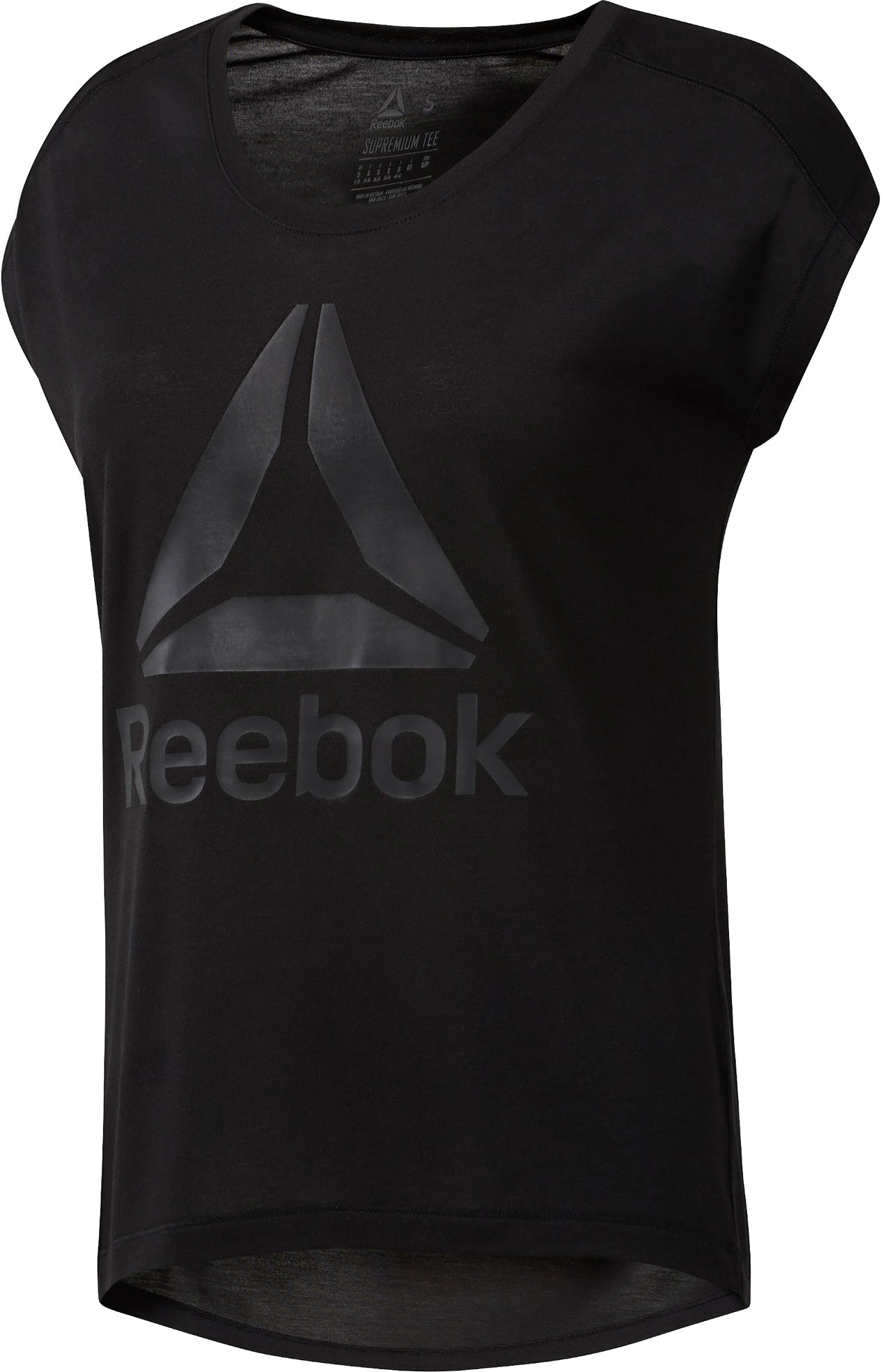 Reebok Workout Ready Supremium 2.0 Tee Dame Xs Sort Reebok Workout Ready Supremium 2.0 Tee Dame Xs Sort