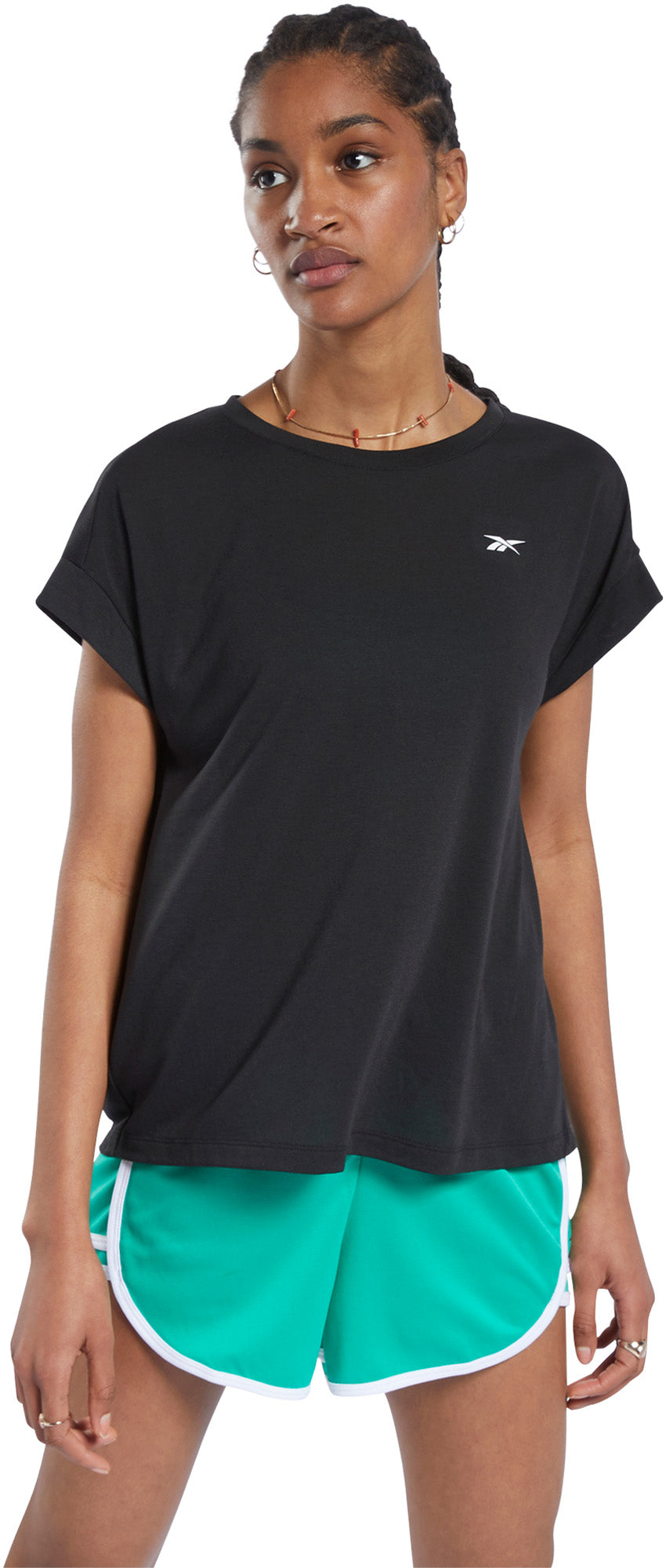 Reebok Workout Ready Tshirt Dame Xs Sort Reebok Workout Ready Tshirt Dame Xs Sort