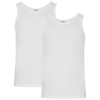 Resteröds 2P Organic Cotton Tank Top Slim Fit Hvid økologisk bomuld Small Herre Resteröds 2P Organic Cotton Tank Top Slim Fit Hvid økologisk bomuld Small Herre