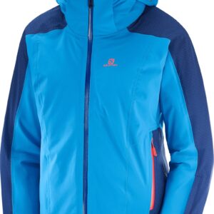 Salomon Brilliant Ski Jacket Dame Xs Blå