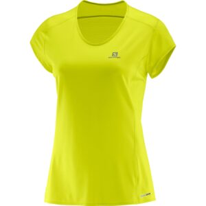 Salomon Comet Plus Ss Tee Dame Xs Gul
