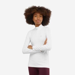Salomon Comet Seamless HZ T-shirt Dame - XL, Hvid, Åndbar & Komfortabel Løbetrøje