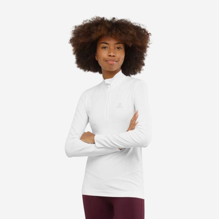 Salomon Comet Seamless HZ T-shirt Dame - XL, Hvid, Åndbar & Komfortabel Løbetrøje Salomon Comet Seamless HZ T-shirt Dame - XL, Hvid, Åndbar & Komfortabel Løbetrøje