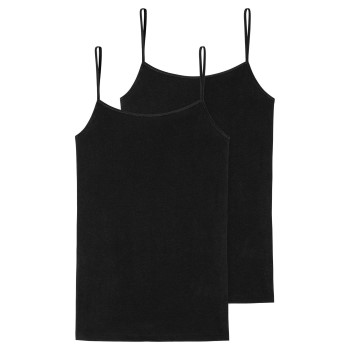 Schiesser 2P 95-5 Organic Cotton Spaghetti Top Sort økologisk bomuld 38 Dame Schiesser 2P 95-5 Organic Cotton Spaghetti Top Sort økologisk bomuld 38 Dame