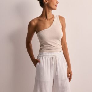 Selected Femme - Hvid - Slfviva Mw Shorts Noos