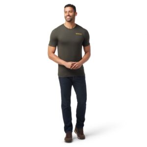 Smartwool Memory Quilt T-shirt, S - Slim Fit Merinould Tee til Herre - Grå Komfort