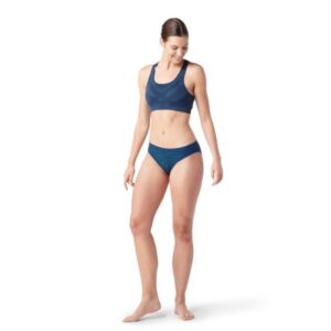 Smartwool Merino Sport Seamless Bikini - XS, Blå | Komfortabelt Løbeundertøj til Dame